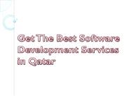 Get The Best Software Development Services in Qatar