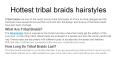 Hottest tribal braids hairstyles PowerPoint PPT Presentation