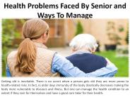 Seniors Welfare Concerns and Solutions
