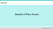 Benefits of Whey Protein