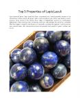 Top 5 Properties of Lapis Lazuli PowerPoint PPT Presentation