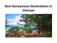 Best Honeymoon Destinations in Vietnam