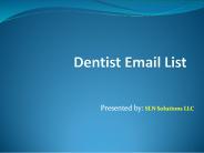 Dentist Email List