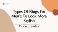 Types Of Rings For Men's To Look More Stylish