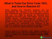 How to resolve TurboTax Update Error 1921?