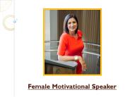 How A Female Motivational Speaker Light Up An Event