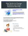 Windows Live Change Email Password PowerPoint PPT Presentation