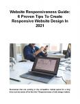 Website Responsiveness Guide: 6 Proven Tips To Create Responsive Website Design In 2021