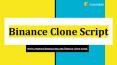 Binance Clone Script PowerPoint PPT Presentation