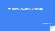 Natural Adabas Training & online tips on this