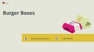 Burger Boxes with Printed logo & Design in Texas