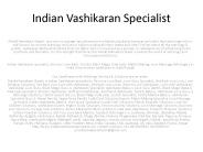 Indian Vashikaran Specialist