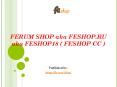 FERUM SHOP aka FESHOP.RU aka FESHOP18 ( FESHOP CC ) PowerPoint PPT Presentation