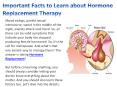 Important Facts to Learn about Hormone Replacement Therapy PowerPoint PPT Presentation