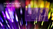 Disorders of coagulation