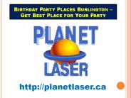 Birthday Party Planning in Burlington