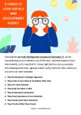 8 THINGS TO LOOK FOR IN A WEB DEVELOPMENT AGENCY PowerPoint PPT Presentation