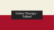 Best Online Therapy – Talked