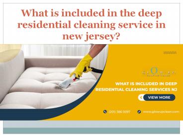 Residential cleaning service new jersey