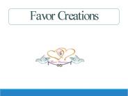 Online Gifts For Wedding: Favor Creations