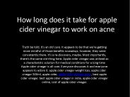 Apple cider vinegar how to drink