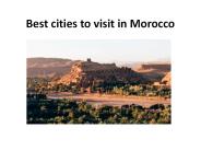 Best cities to visit in Morocco