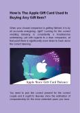How Is The Apple Gift Card Used In Buying Any Gift Item?