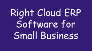 Right Cloud ERP Software for Small Business