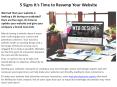 5 Signs It's Time to Revamp Your Website (1) PowerPoint PPT Presentation