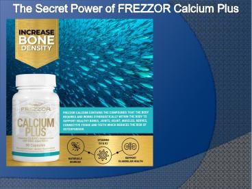 FREZZOR Calcium Plus PPT