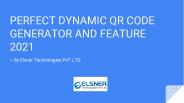 Perfect Dynamic QR code generator and feature 2021