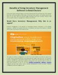 Need of Inventory Management Software in Retail Sectors PowerPoint PPT Presentation