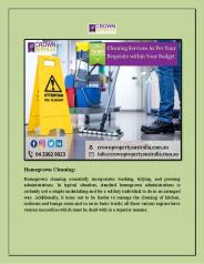 Cleaning Services As Per Your Requisite within Your Budget