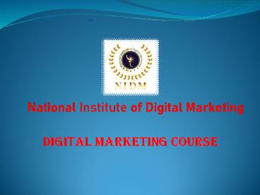 National Institute of Digital Marketing