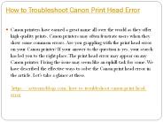 How to Troubleshoot Canon Print Head Error