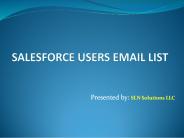 SalesForce Users Email List