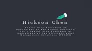 Hickson Chen - Highly Skilled in Developing Cross-functional Teams