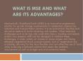 What Is MSE And What Are Its Advantages PowerPoint PPT Presentation