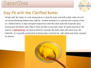 Stay fit with Clarified Butter