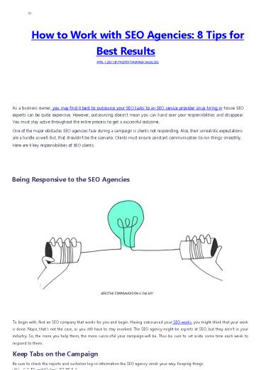 How to Work with SEO Agencies: 8 Tips for Best Results