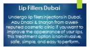 Lip Fillers Dubai