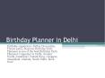 Best Birthday Planner in Delhi