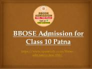 BBOSE Admission for Class 10 Patna