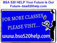BSA 520 HELP Your Future Is Our Future--bsa520help.com