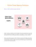 Online Travel Agency Solutions PowerPoint PPT Presentation