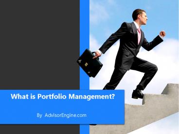 What is Portfolio Management?