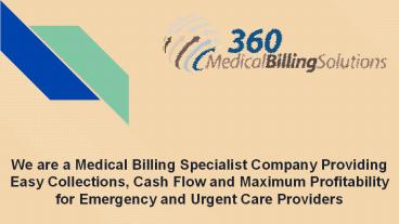 California Emergency Physicians Billing Services - 360 Medical Billing Solutions