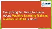 Machine Learning Training Institute in Delhi