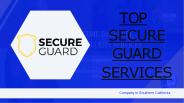 Secure Guard Services Southern California