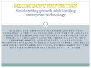 MICROSOFT EXPERTISE - Azure Automated Machine Learning